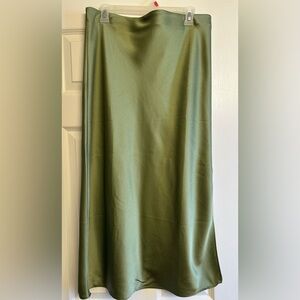 H&M Olive Green Maxi Skirt